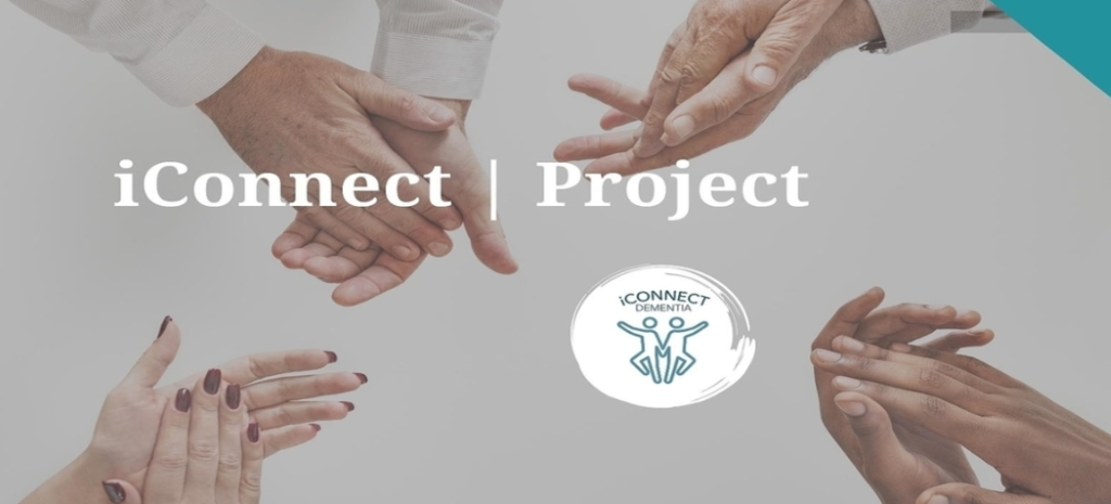 iConnect-hankkeen logo.
Kädet yhdessä.