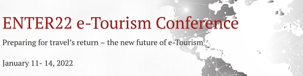 Näyttökuva ENTER-konferenssin nettisivuilta, jossa kerrotaan konferenssin ajankohta tammikuussa.