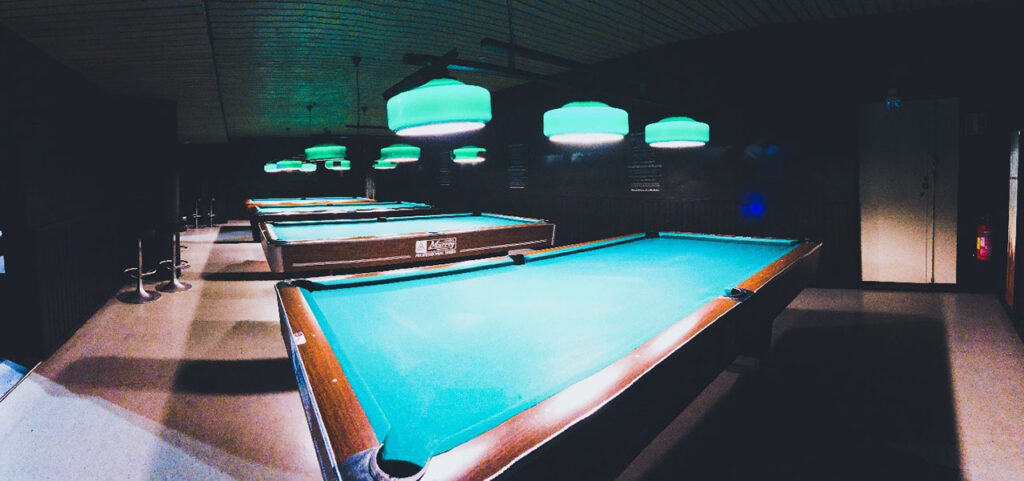[Alt text: a picture of interiors with billiard tables.]