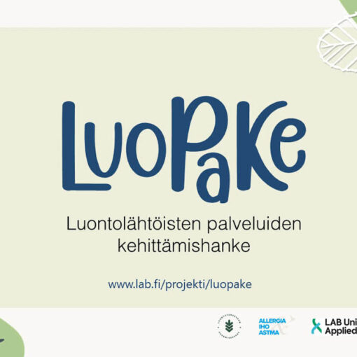 [Alt-teksi: LUOPAKE eli luontolähtöisten palveluiden kehittämishanke.]