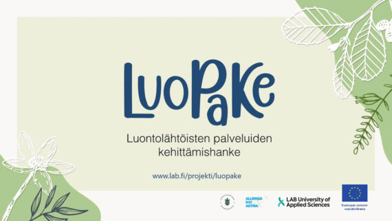 [Alt-teksi: LUOPAKE eli luontolähtöisten palveluiden kehittämishanke.]